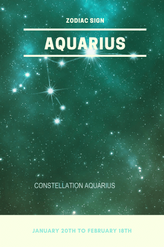 “Zodiac Sign Aquarius January 20 To February 18

“